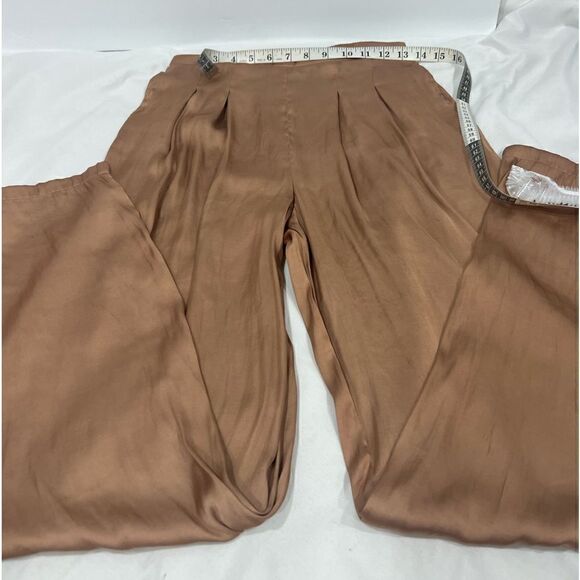 Sincerely Jules women's satin flowy wide leg pants size medium - Picture 7 of 8
